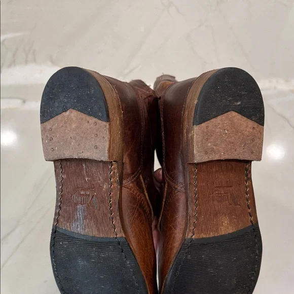 Brown Leather women’s Boots 8.5 - Picture 9 of 11